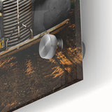 Vintage Car Vineyard Art - Rustic Farmhouse Wall Deco