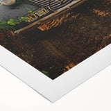 Vintage Car Vineyard Art - Rustic Farmhouse Wall Deco