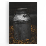 Antique Metal Milk Jug - Rustic Farmhouse Wall Art