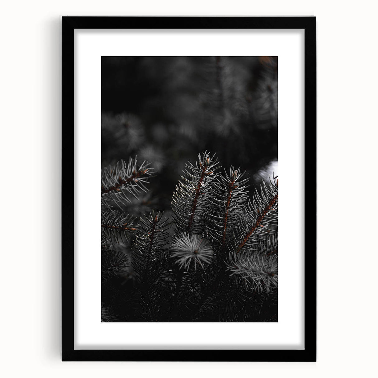 Whispering Pines - Dark Forest Rustic Wall Art