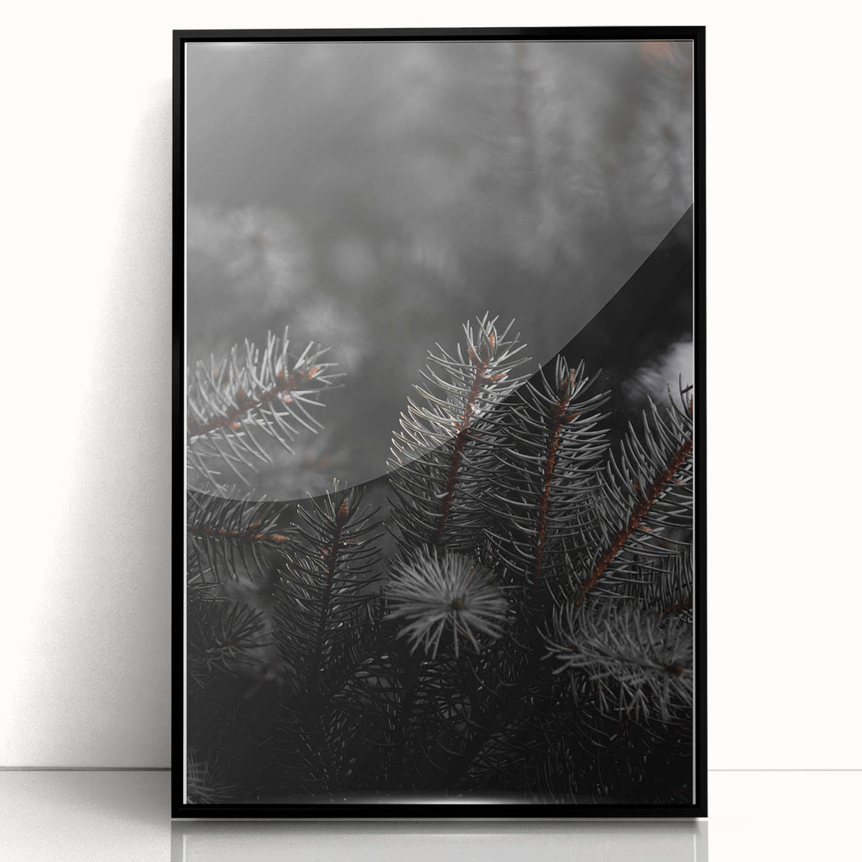 Whispering Pines - Dark Forest Rustic Wall Art