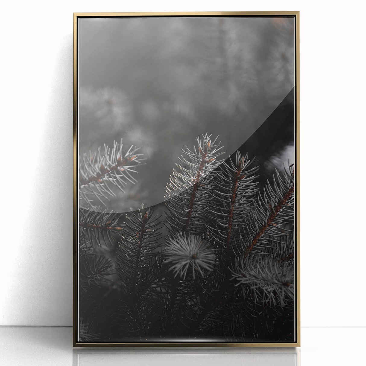 Whispering Pines - Dark Forest Rustic Wall Art