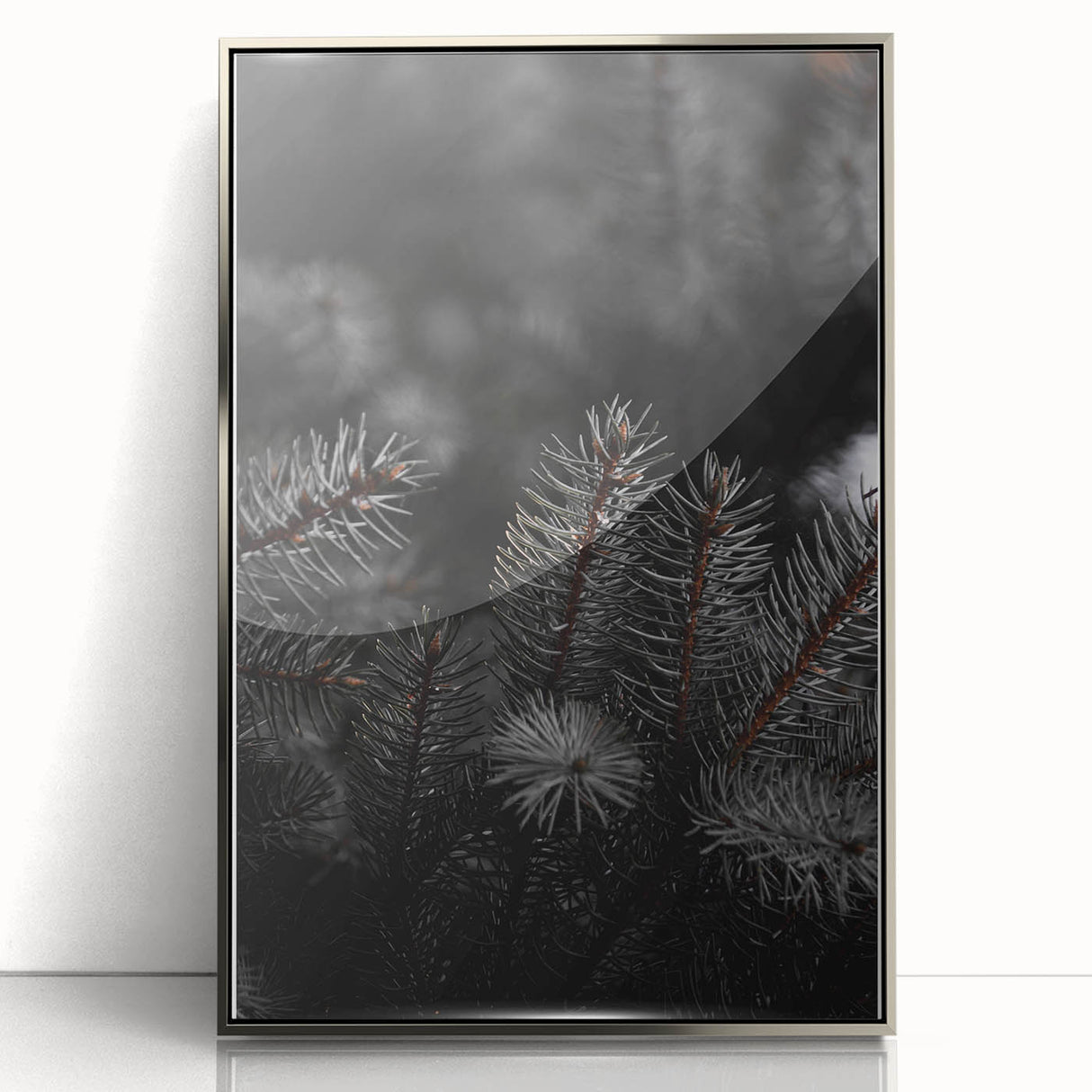 Whispering Pines - Dark Forest Rustic Wall Art