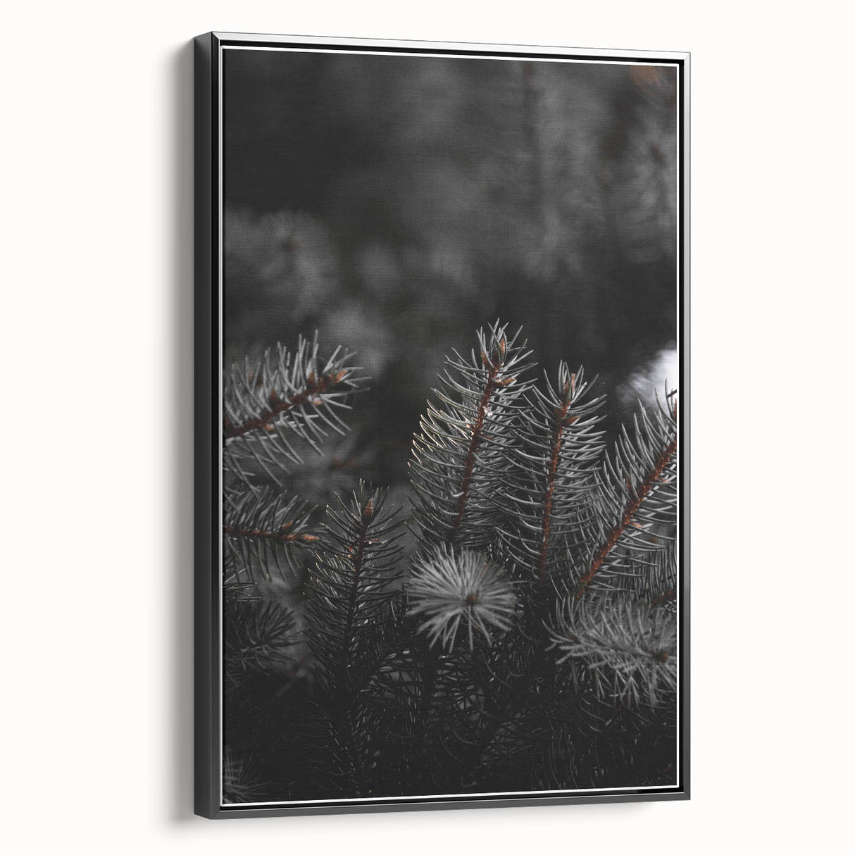 Whispering Pines - Dark Forest Rustic Wall Art