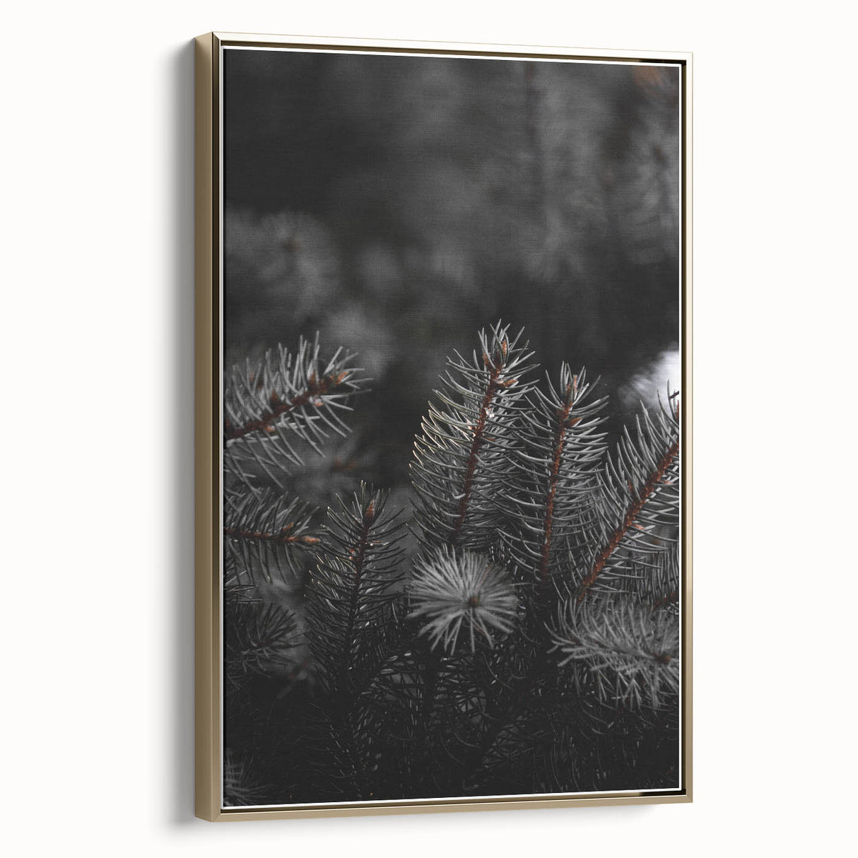 Whispering Pines - Dark Forest Rustic Wall Art