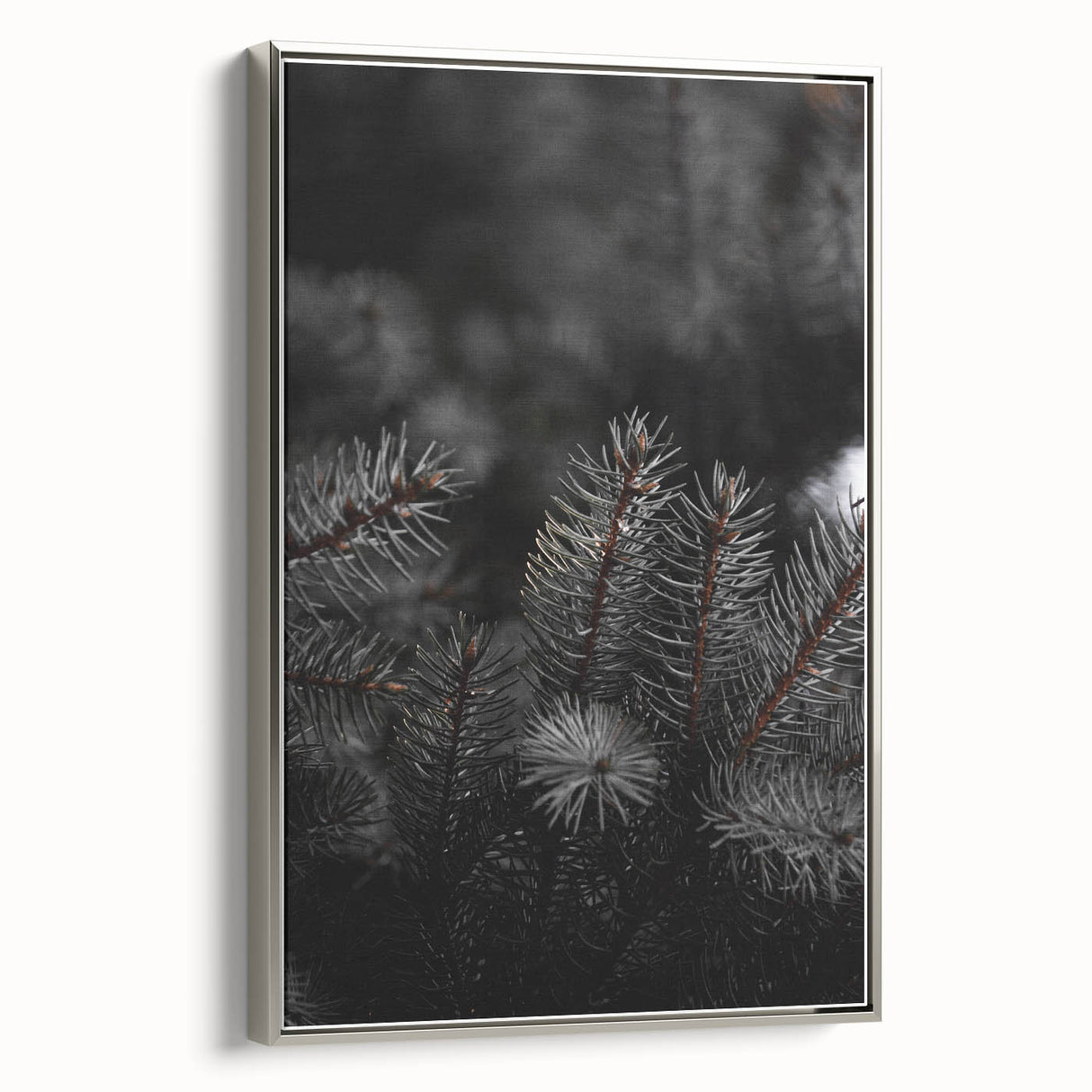 Whispering Pines - Dark Forest Rustic Wall Art