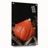 Autumn Harvest Pumpkin - Rustic Fall Wall Art
