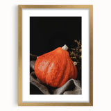 Autumn Harvest Pumpkin - Rustic Fall Wall Art