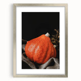 Autumn Harvest Pumpkin - Rustic Fall Wall Art