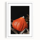 Autumn Harvest Pumpkin - Rustic Fall Wall Art