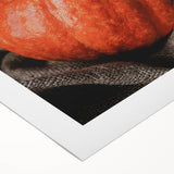 Autumn Harvest Pumpkin - Rustic Fall Wall Art