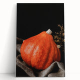 Autumn Harvest Pumpkin - Rustic Fall Wall Art