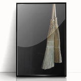 Traditional Broom Pair - Rustic Household Wall Art