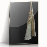 Traditional Broom Pair - Rustic Household Wall Art