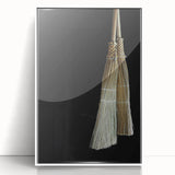 Traditional Broom Pair - Rustic Household Wall Art