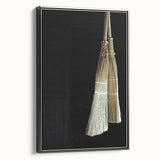 Traditional Broom Pair - Rustic Household Wall Art