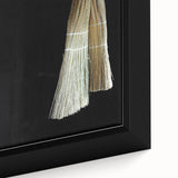 Traditional Broom Pair - Rustic Household Wall Art