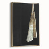 Traditional Broom Pair - Rustic Household Wall Art