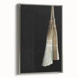 Traditional Broom Pair - Rustic Household Wall Art