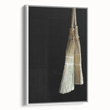 Traditional Broom Pair - Rustic Household Wall Art
