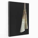 Traditional Broom Pair - Rustic Household Wall Art