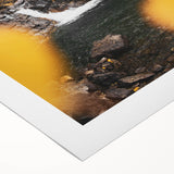 Old Mill by the Waterfall - Rustic Autumn Landscape Art