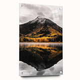 Mountain Reflection - Serene Autumn Landscape Art