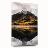 Mountain Reflection - Serene Autumn Landscape Art