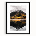 Mountain Reflection - Serene Autumn Landscape Art