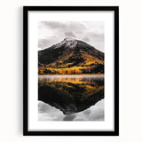 Mountain Reflection - Serene Autumn Landscape Art