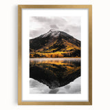 Mountain Reflection - Serene Autumn Landscape Art