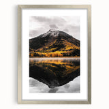 Mountain Reflection - Serene Autumn Landscape Art