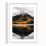 Mountain Reflection - Serene Autumn Landscape Art
