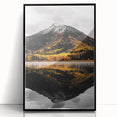 Mountain Reflection - Serene Autumn Landscape Art