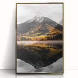 Mountain Reflection - Serene Autumn Landscape Art