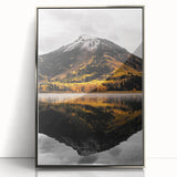 Mountain Reflection - Serene Autumn Landscape Art