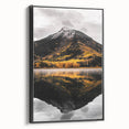 Mountain Reflection - Serene Autumn Landscape Art
