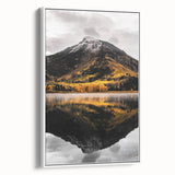 Mountain Reflection - Serene Autumn Landscape Art