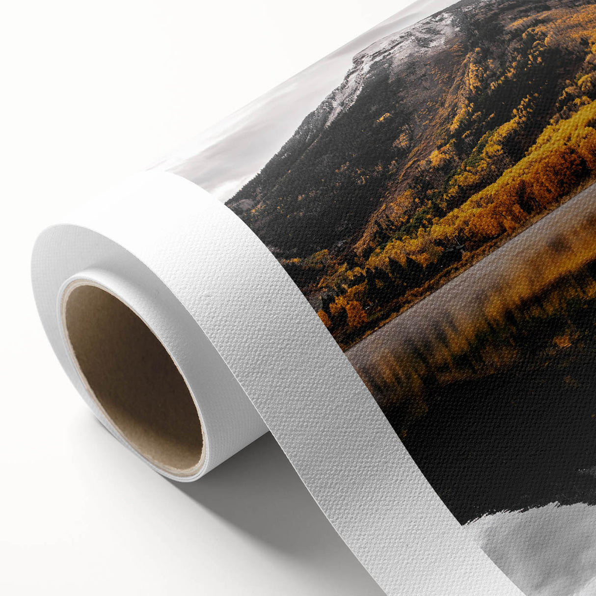 Mountain Reflection - Serene Autumn Landscape Art