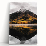 Mountain Reflection - Serene Autumn Landscape Art
