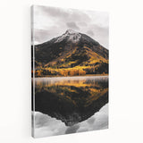 Mountain Reflection - Serene Autumn Landscape Art