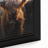 Majestic Highland Cow - Rustic Farmhouse Animal Art