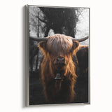 Majestic Highland Cow - Rustic Farmhouse Animal Art