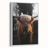 Majestic Highland Cow - Rustic Farmhouse Animal Art