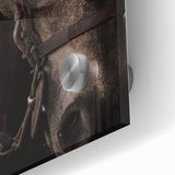 Intimate Horse Portrait - Deep Rustic Equine Art