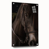 Intimate Horse Portrait - Deep Rustic Equine Art