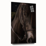 Intimate Horse Portrait - Deep Rustic Equine Art