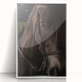 Intimate Horse Portrait - Deep Rustic Equine Art