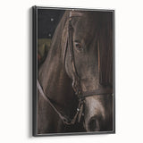 Intimate Horse Portrait - Deep Rustic Equine Art