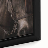 Intimate Horse Portrait - Deep Rustic Equine Art